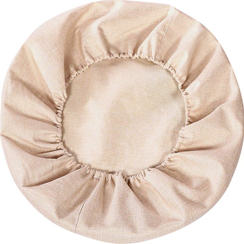 Kelendle Round Floor Pillow Cover Tatami Floor Cushion Cover Straw Japanese Futon Cover Meditation Seating Ottoman Throw Cover Protector for Living Room Indoor Outdoor Beige,15.75 inches